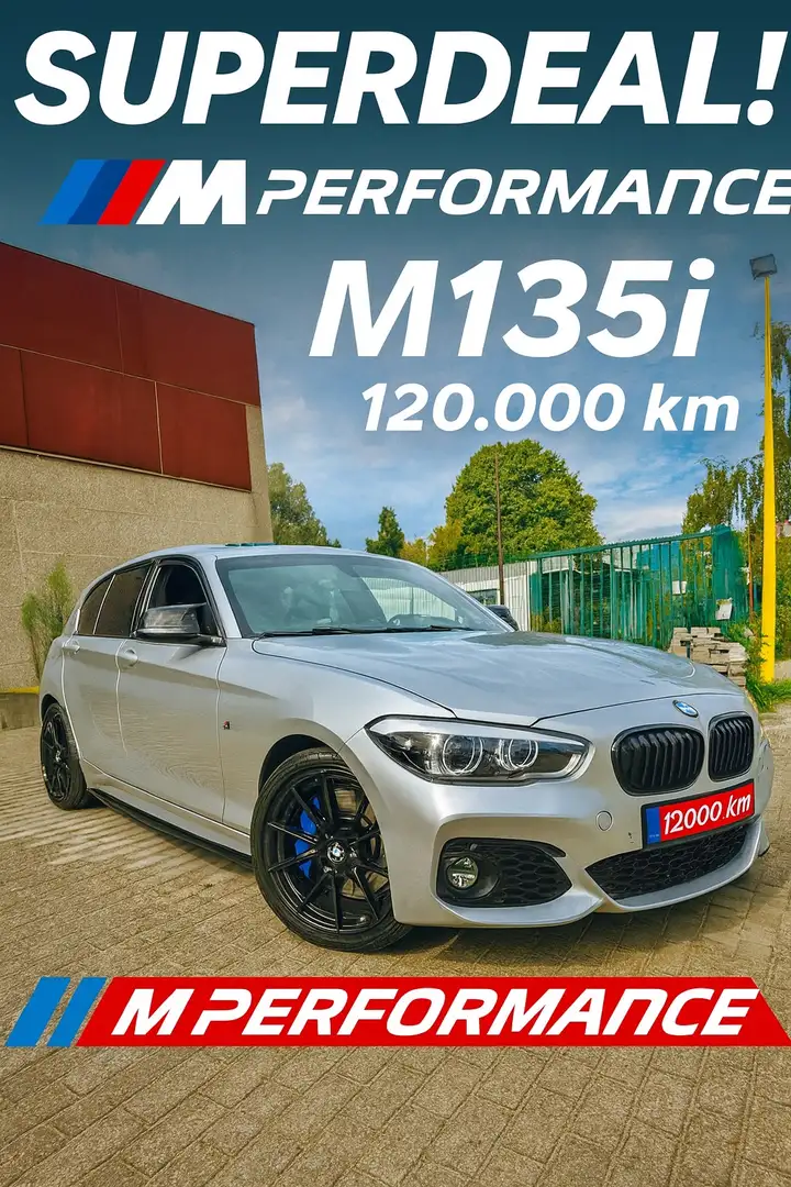 BMW 135 M135i MPERFORMANCE Argent - 1