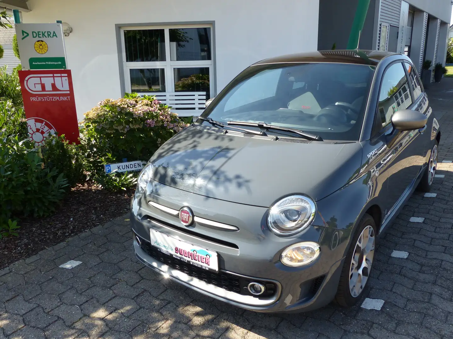 Fiat 500 Sport Hybrid Modellpflege 1.Hand Klimaautomatik Grau - 1