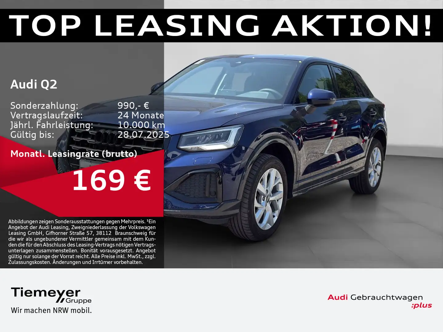 Audi Q2 30 TDI ADVANCED AHK NAVI+ LM17 OPS+ PRIVACY Blau - 1