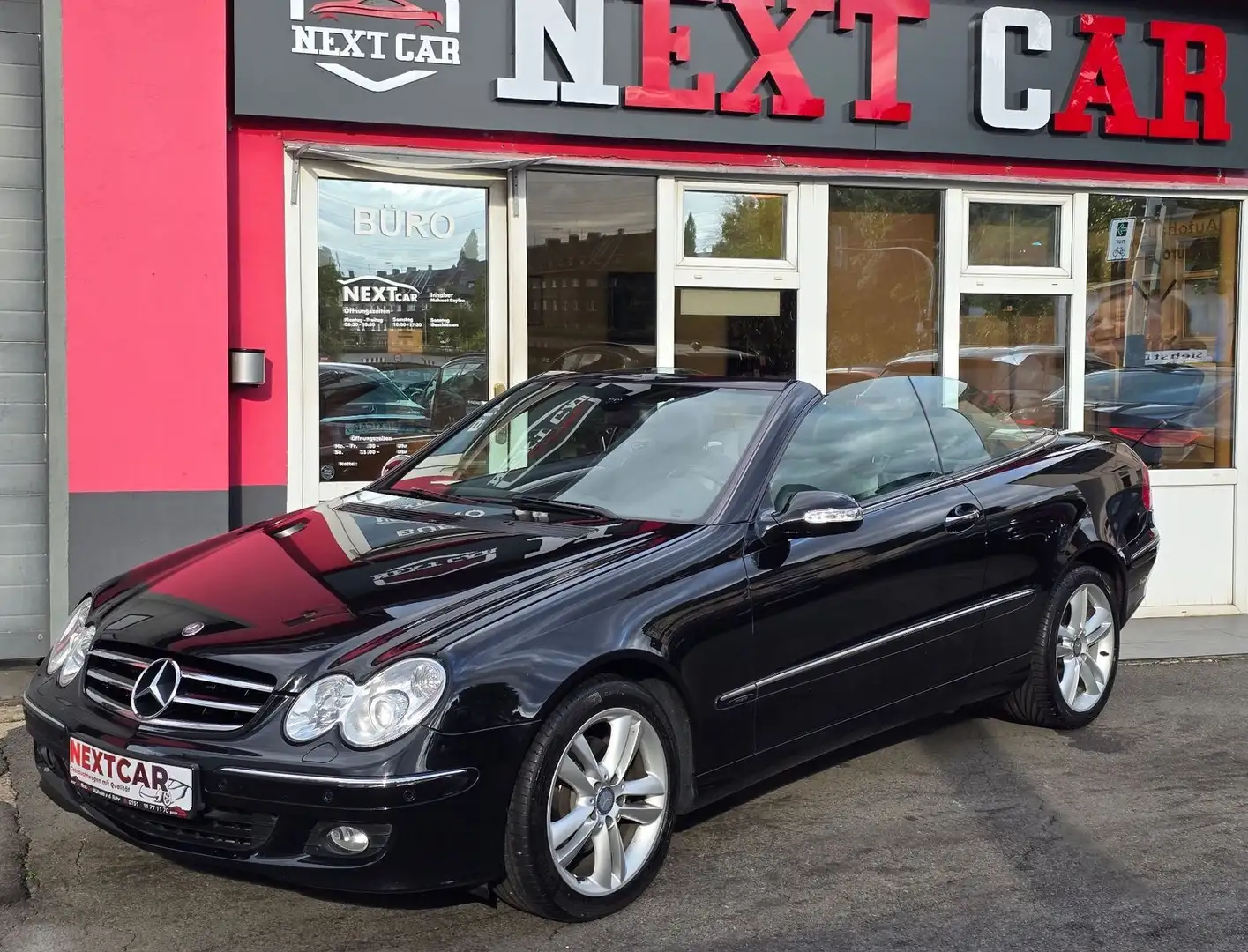 Mercedes-Benz CLK 200 K Avantgarde|Cabrio|Navi|SHZ Noir - 2