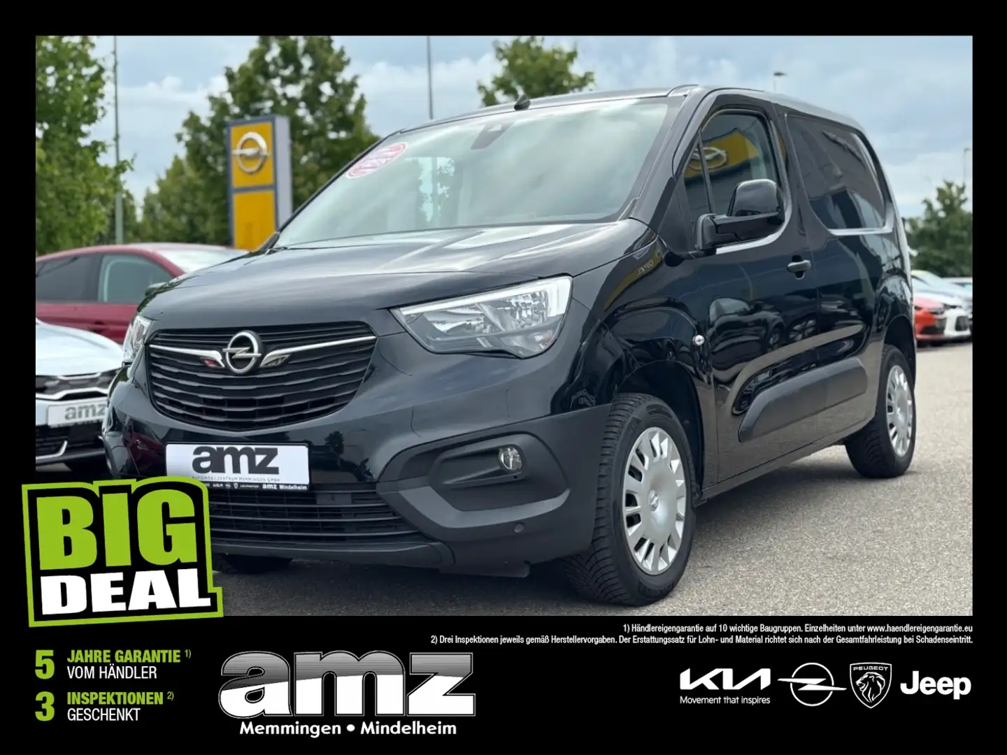 Opel Combo Cargo 1.5 D eN Permanente Rückkamera*3Sitze Black - 1