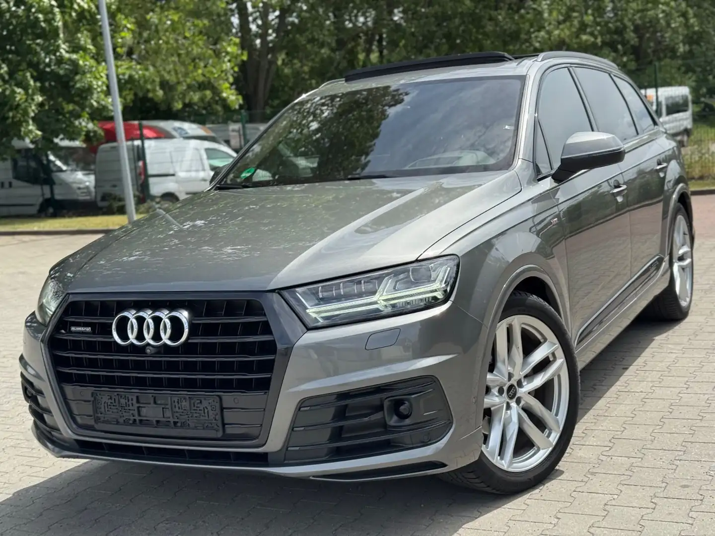 Audi Q7 3.0 TDI qua 3x S Line/PANO/MATR/NACHTS/HUD Gris - 1