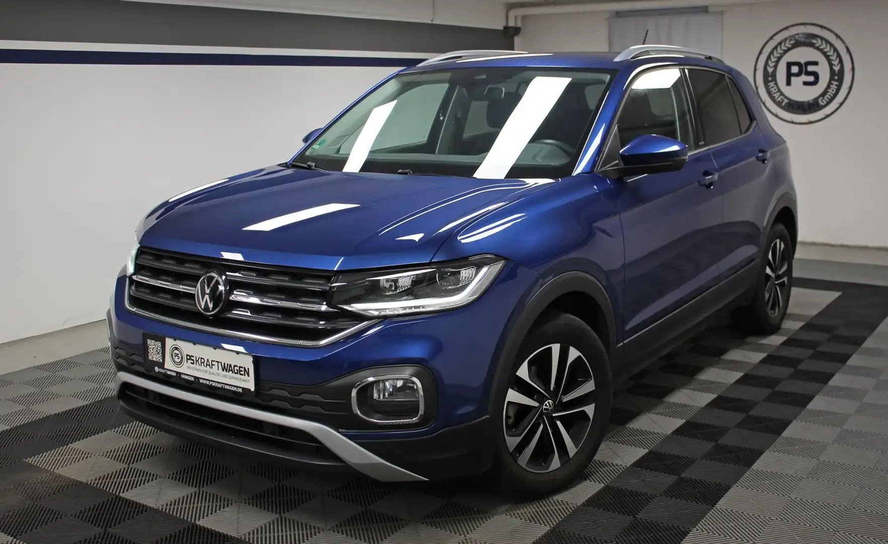 Volkswagen T-Cross 1.0 TSI ACC LED SHZ TOTWINKEL DAB APPLE Blau - 1