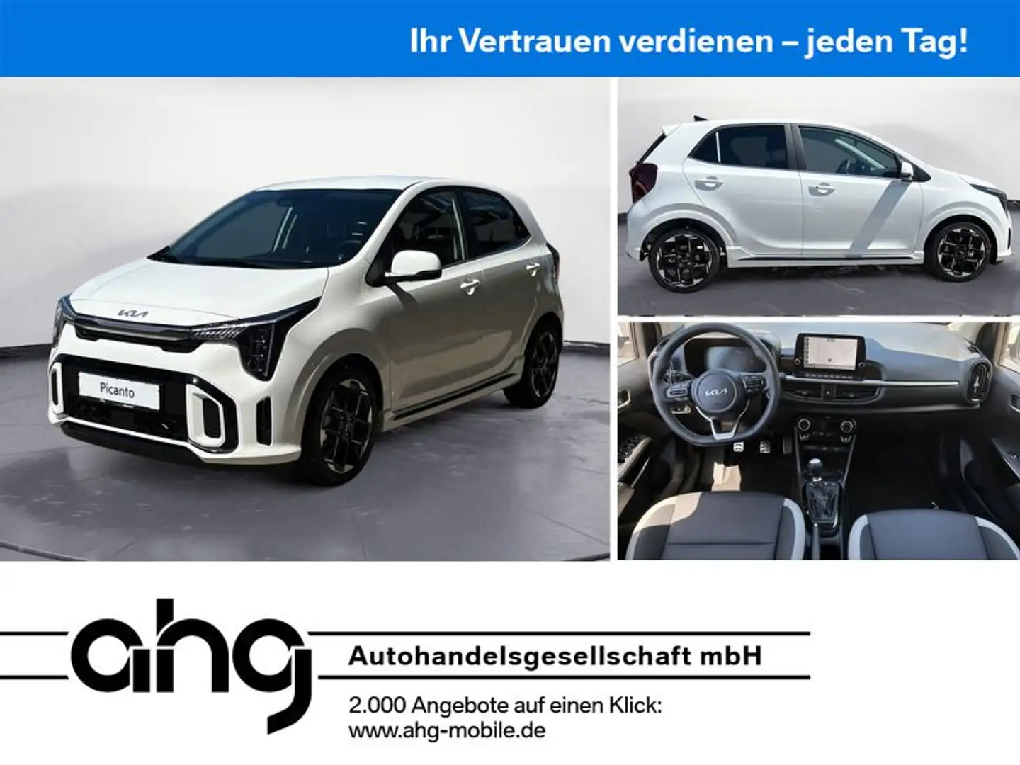Kia Picanto 1.2 GT-line Bluetooth PDC Klima DPF Weiß - 1