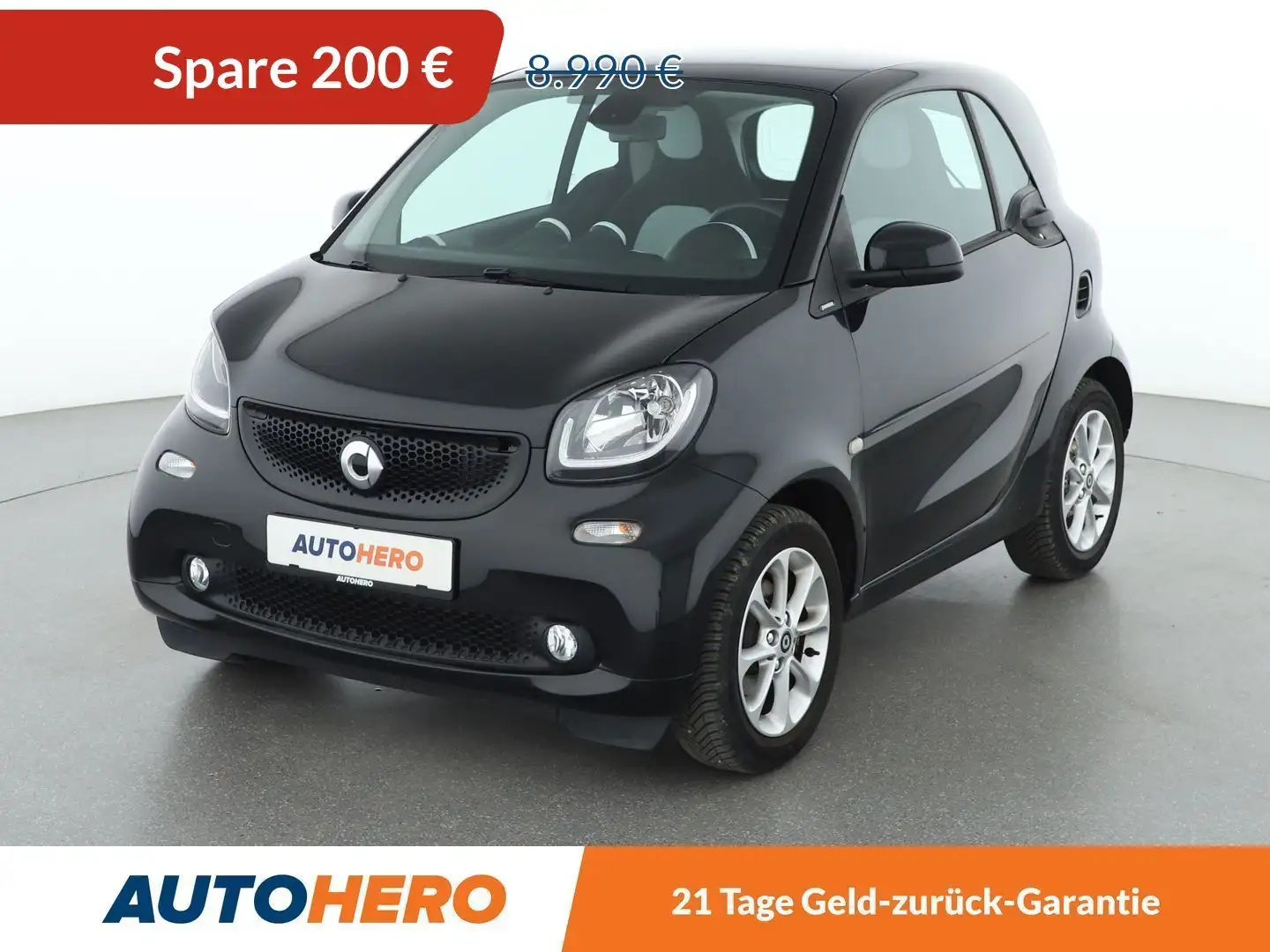 smart forTwo 1.0 passion *TEMPO*PANO*SHZ*KLIMA* Schwarz - 1
