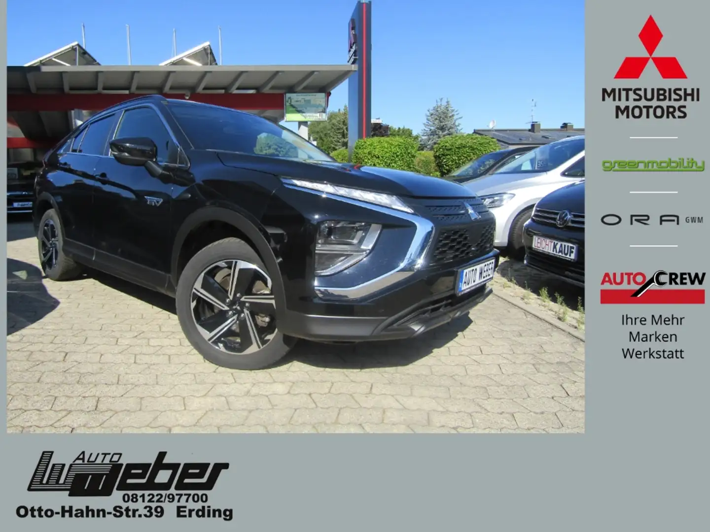 Mitsubishi Eclipse Cross PHEV Basis 4WD 2.4 AHK Android Auto Apple CarPlay Schwarz - 1