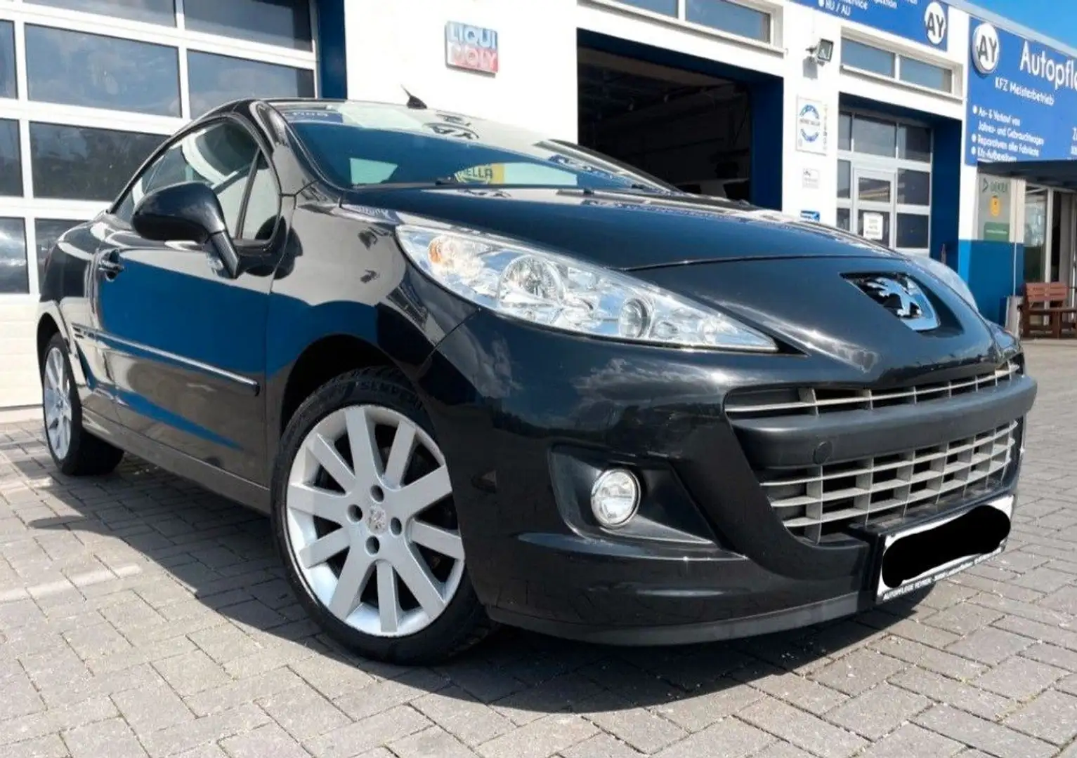 Peugeot 207 CC LEDER+TÜV+GARANTIE+PARKSENS+KLIMATRONIC Schwarz - 2