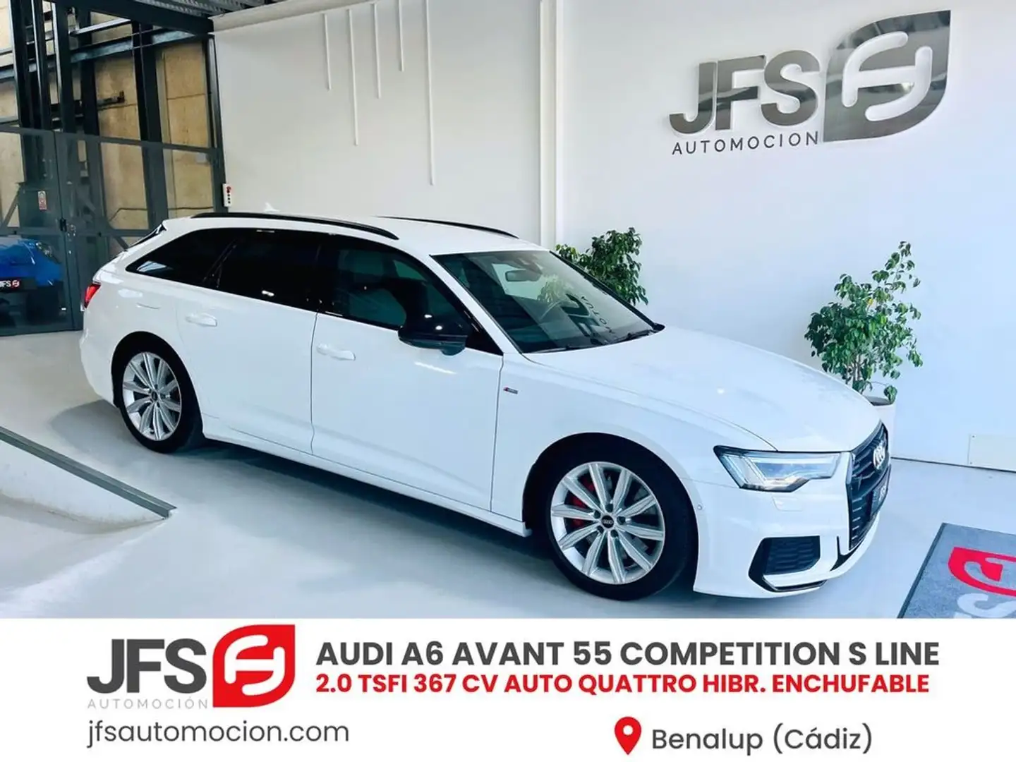 Audi A6 2.0 TSFI 367 CV Quattro Híbrido enchufable Blanco - 1
