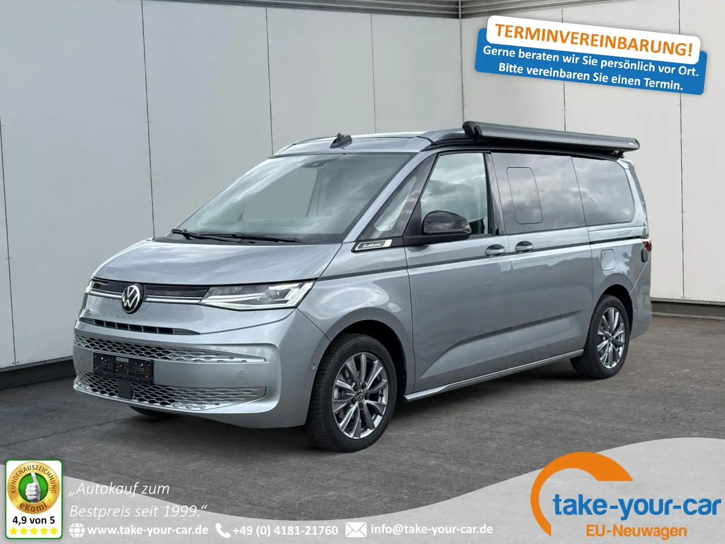Volkswagen T7 California Ocean AHK+ACC+Navi+Matrix+GJR+Area View 2.0 TDI... Argent - 1