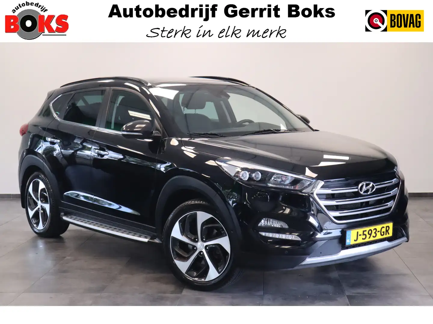 Hyundai TUCSON 1.6 T T-GDI 4WD 177 PK 4WD GDI  Panoramadak  19 in Negro - 1