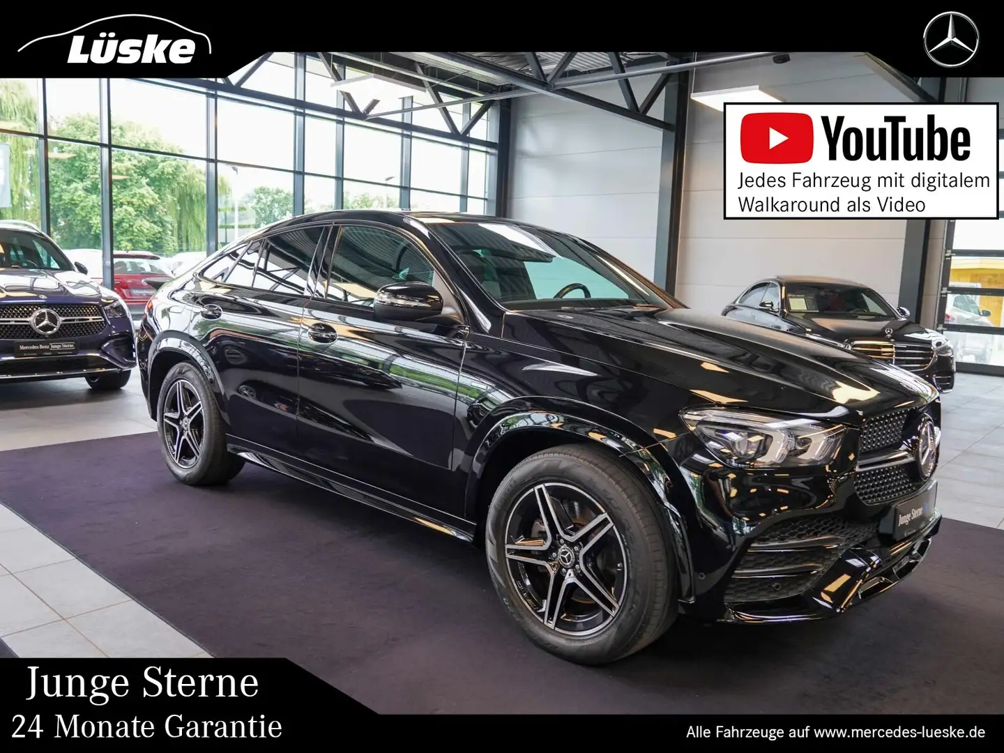 Mercedes-Benz GLE 350 GLE 350 e 4M Coupé AMG Line Night Burmester Pano Schwarz - 1