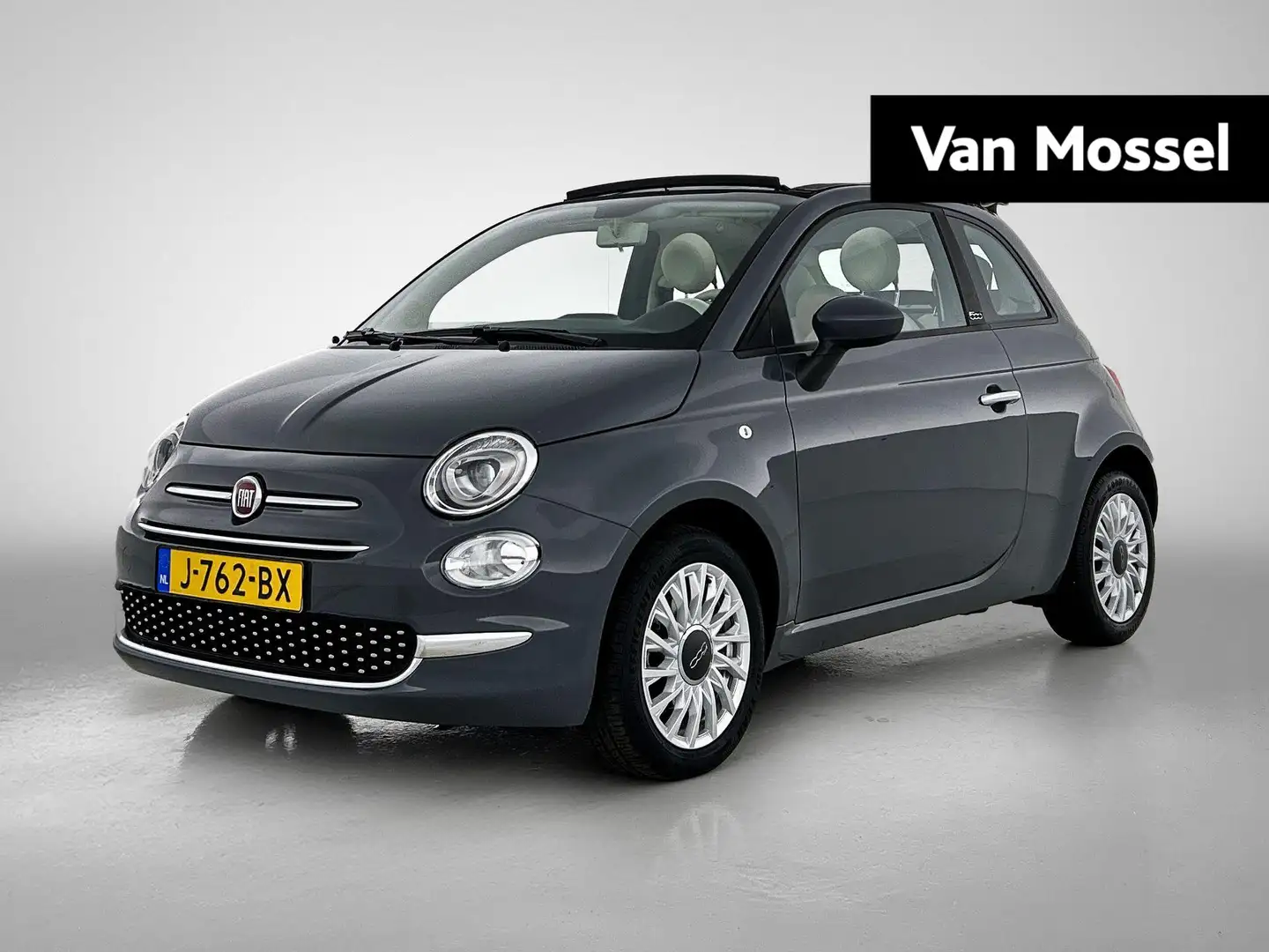 Fiat 500C 1.0 Hybrid Lounge | Carplay | Airco | 15" Velgen | Grau - 1