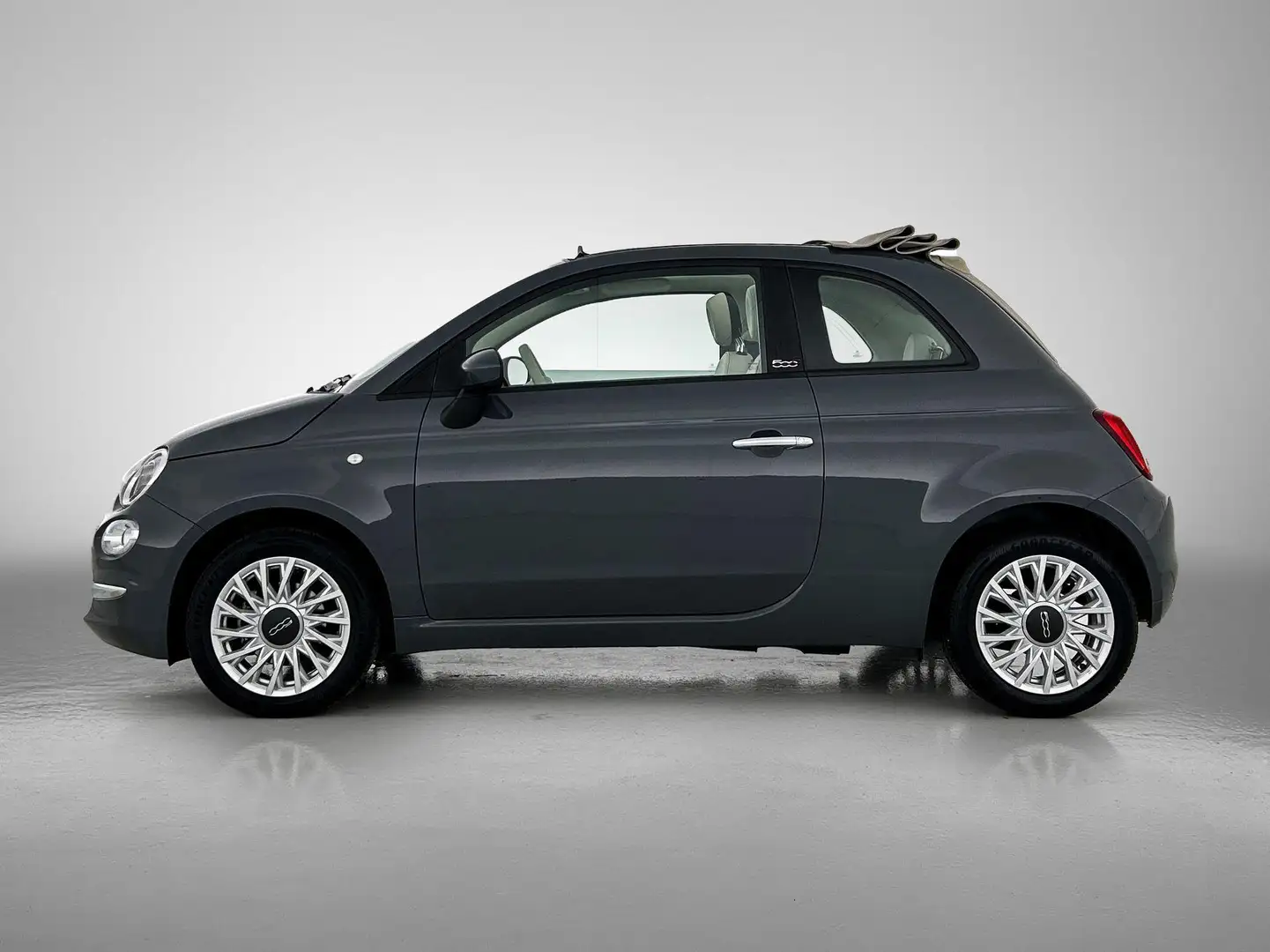 Fiat 500C 1.0 Hybrid Lounge | Carplay | Airco | 15" Velgen | Grau - 2