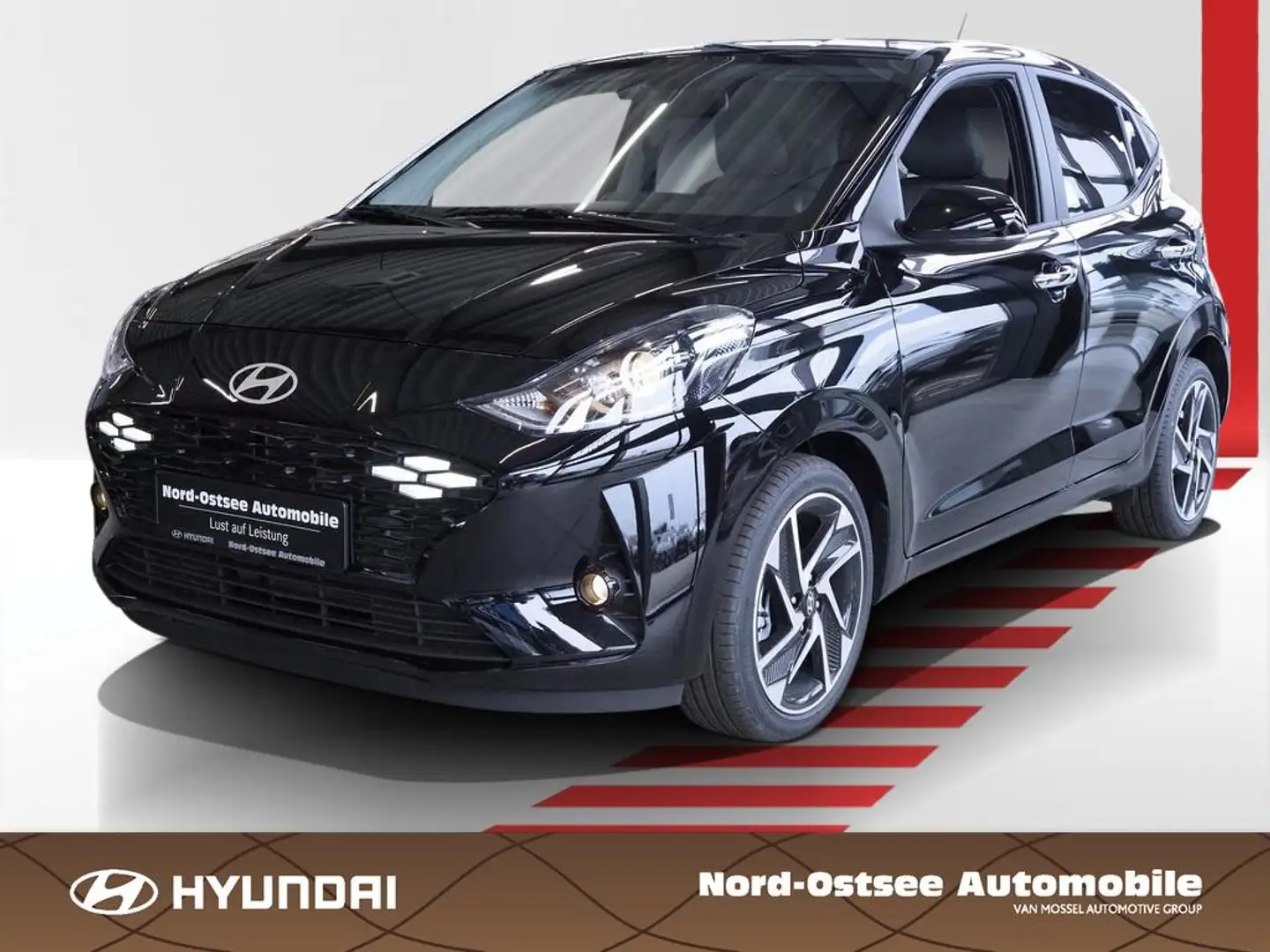 Hyundai i10 Prime Smart Key SHZ LHZ Navi Kamera CarPlay Negro - 1