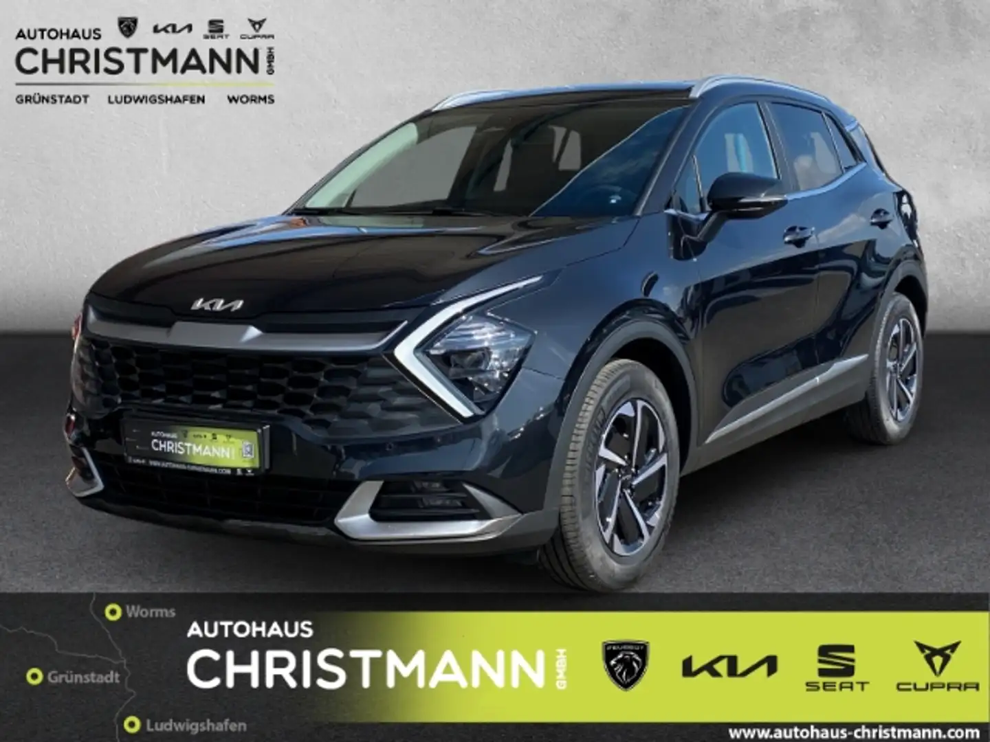 Kia Sportage VISION 4WD 1.6 T-GDI MILD-HYBRID *KOMROFT-PAKET* Schwarz - 1