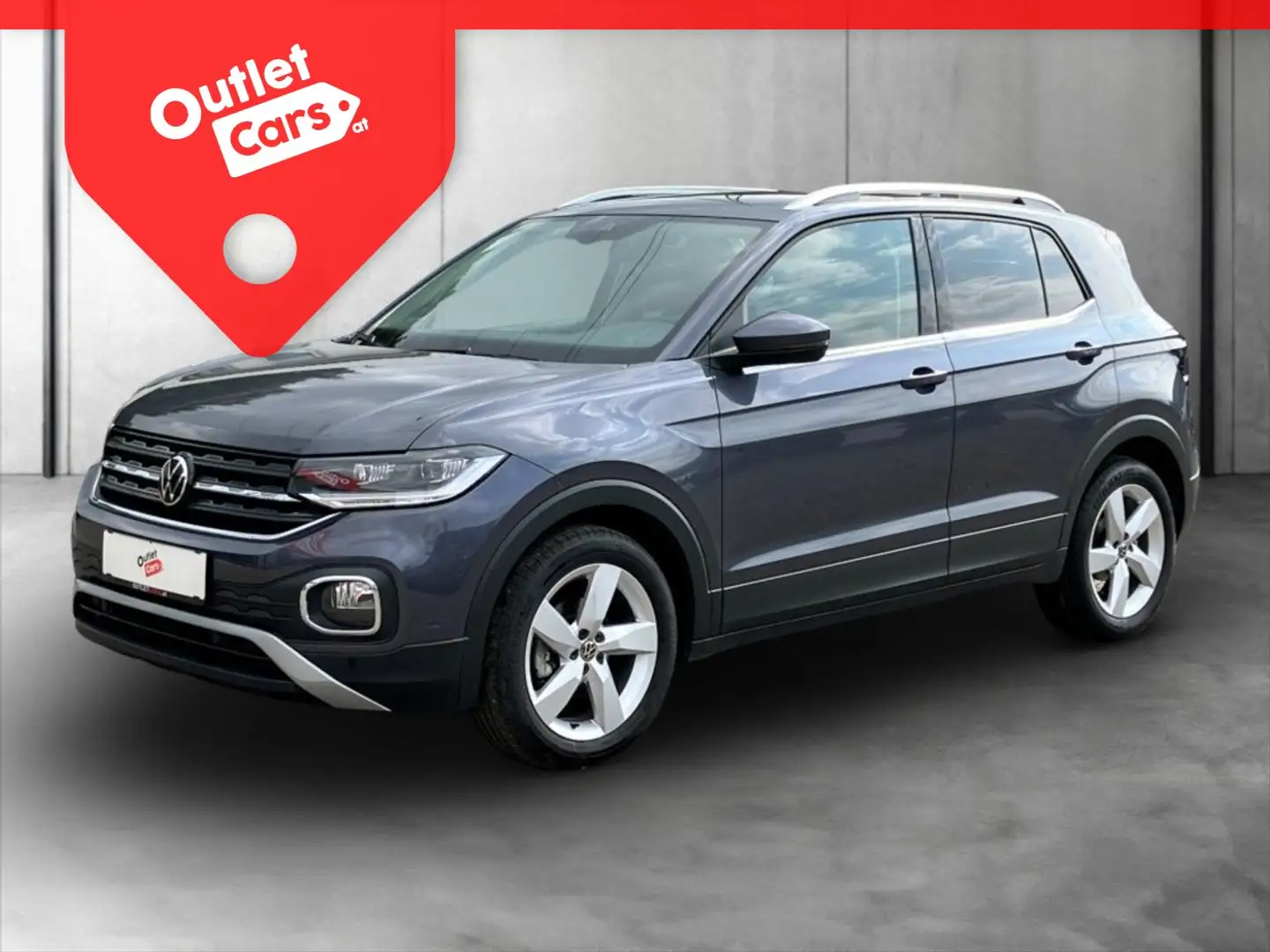 Volkswagen T-Cross 1.0 TSI CARPLAY+RADAR+ASSIST+NAVI+SitzHZ Grau - 1