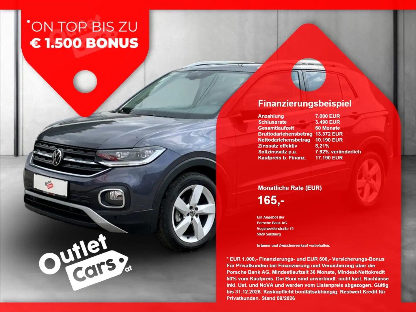 Volkswagen T-Cross 1.0 TSI CARPLAY+RADAR+ASSIST+NAVI+SitzHZ Grau - 1