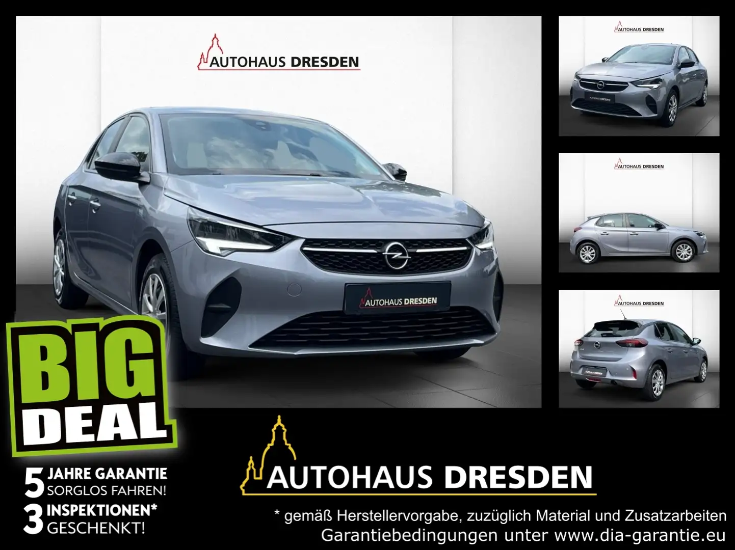 Opel Corsa F 1.2 Edition SHZ+Kam.+PDC+SpurH Grau - 1