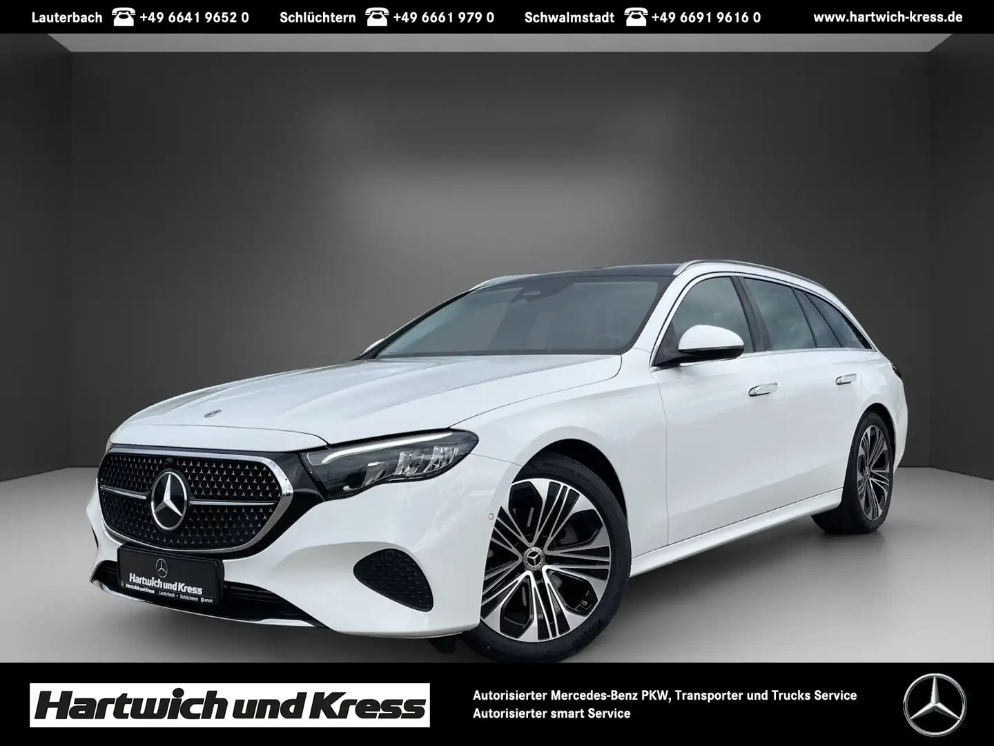 Mercedes-Benz E 200 E 200 T Avantgarde Advanced+Pano+Ambiente+Distroni Blanc - 1