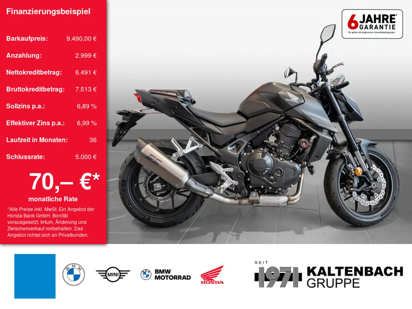 Honda CB 750 Hornet LED SPORTABGASANLAGE Schwarz - 1