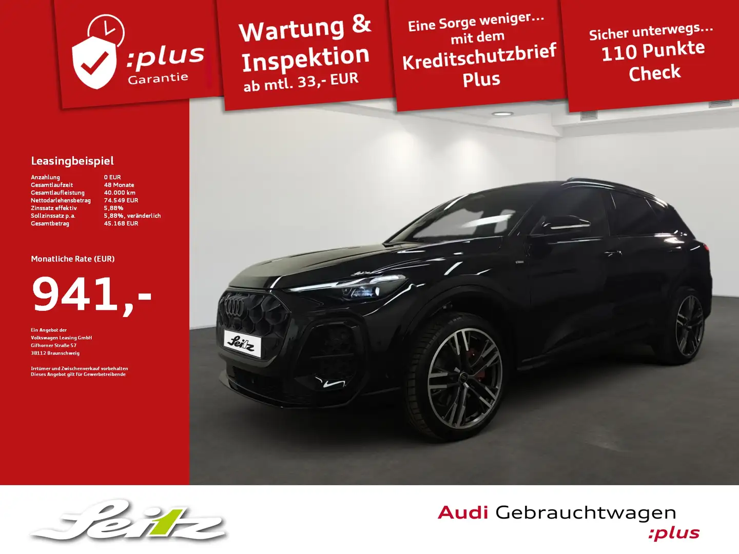 Audi Q5 2.0 TDI quattro *AHK*PANO*HEAD-UP*NAVI* Noir - 1