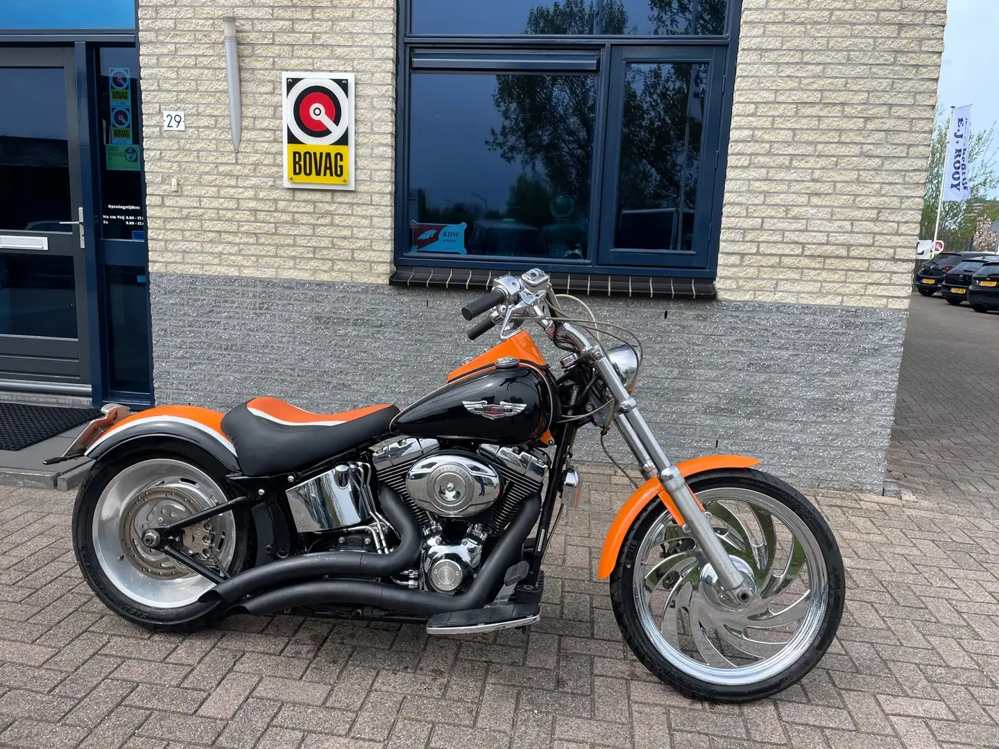 Harley-Davidson Heritage Classic FLSTC 96 -5HD-unieke km Oranje - 1