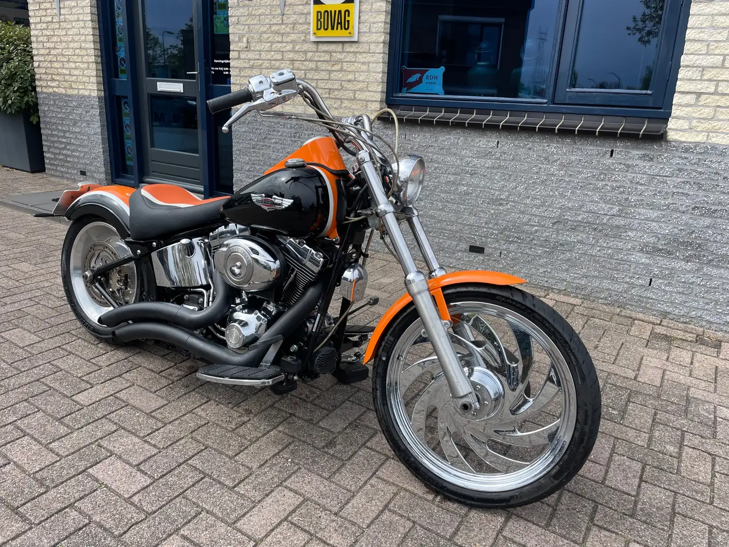 Harley-Davidson Heritage Classic FLSTC 96 -5HD-unieke km Oranje - 2