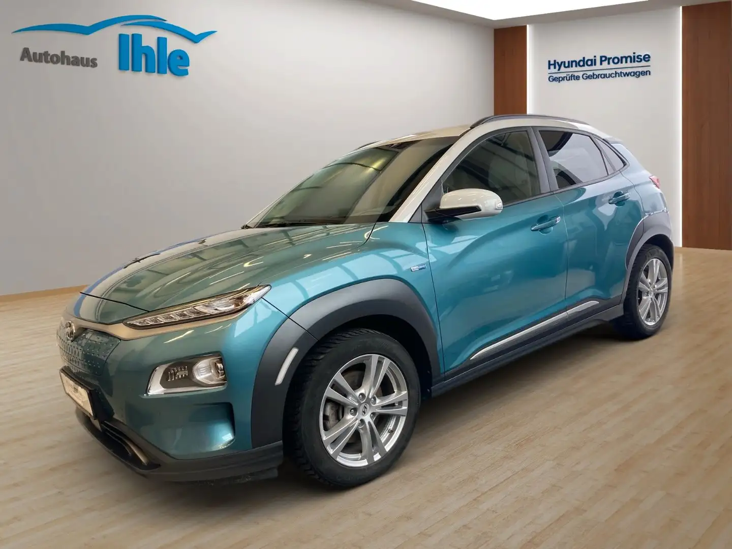 Hyundai KONA ELEKTRO 150kW Premium-Paket, Dachlackierung Blau - 1