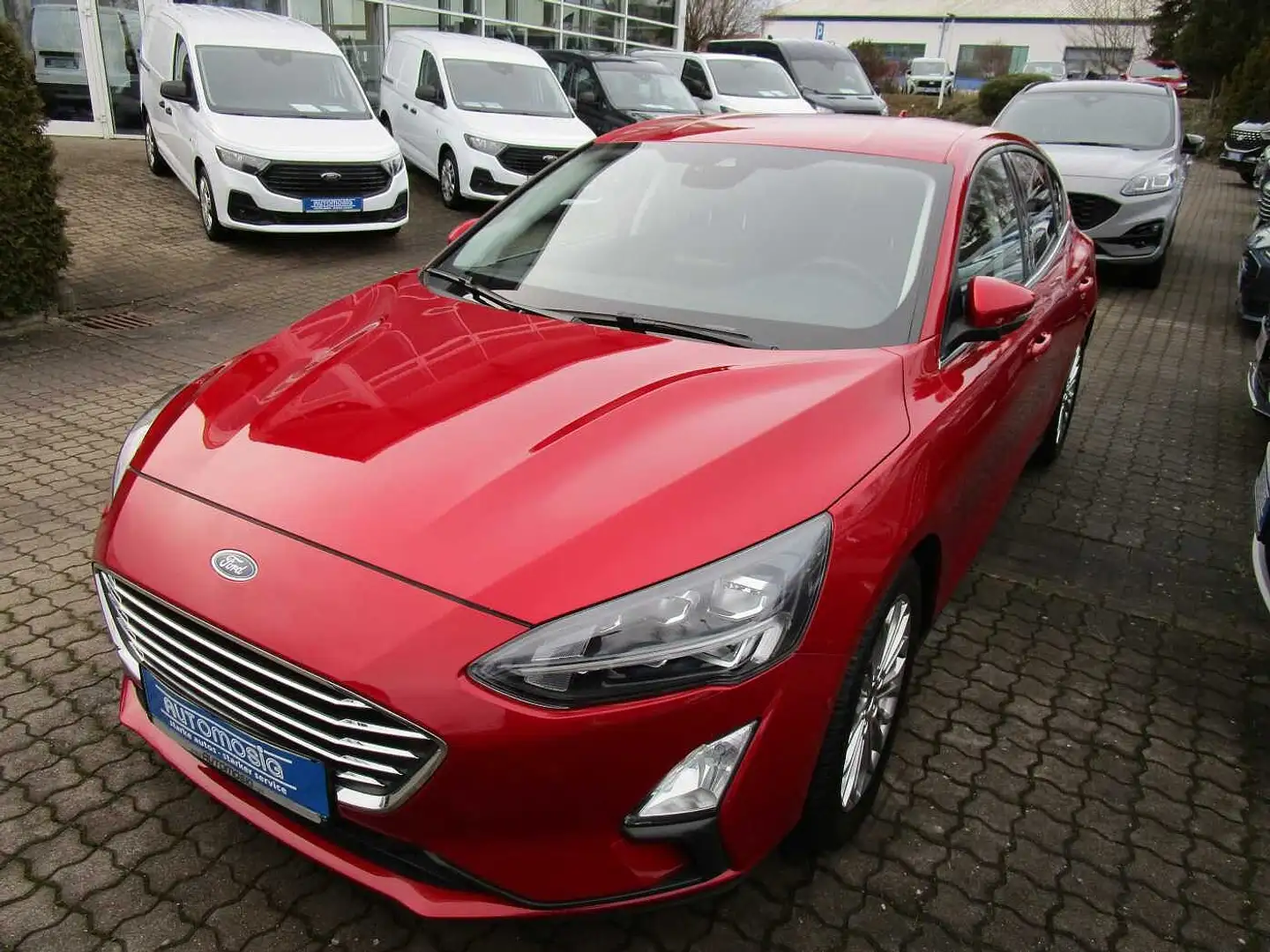 Ford Focus 1.0 EB  Aut. TITANIUM X/Standheiz/LED/TWA/RFK Rot - 2