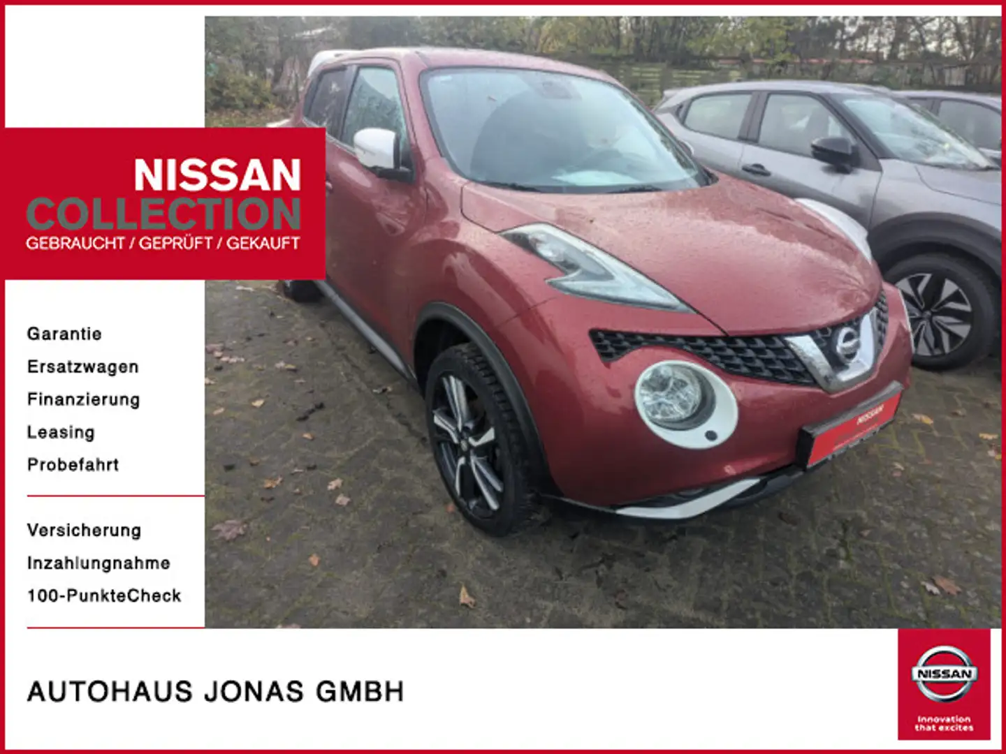 Nissan Juke N-Connecta, Schiebedach, Navi, Klima Rot - 1