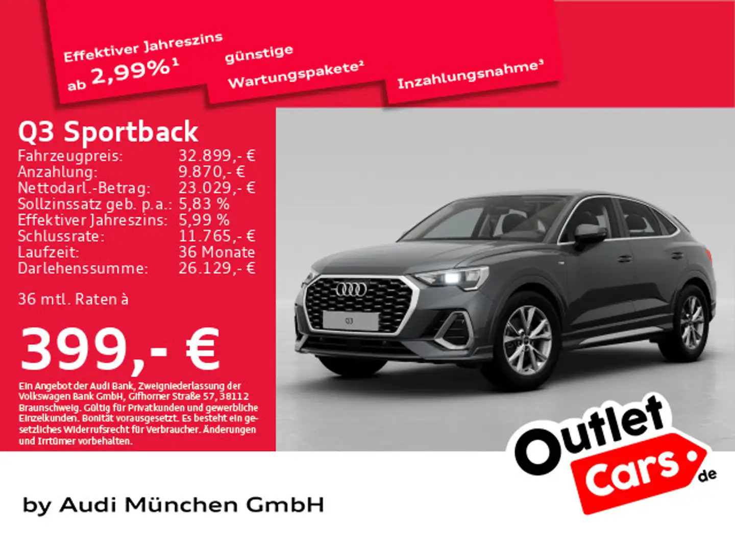 Audi Q3 35 TFSI S line Virtual/Navi/Alu 18" Grau - 1