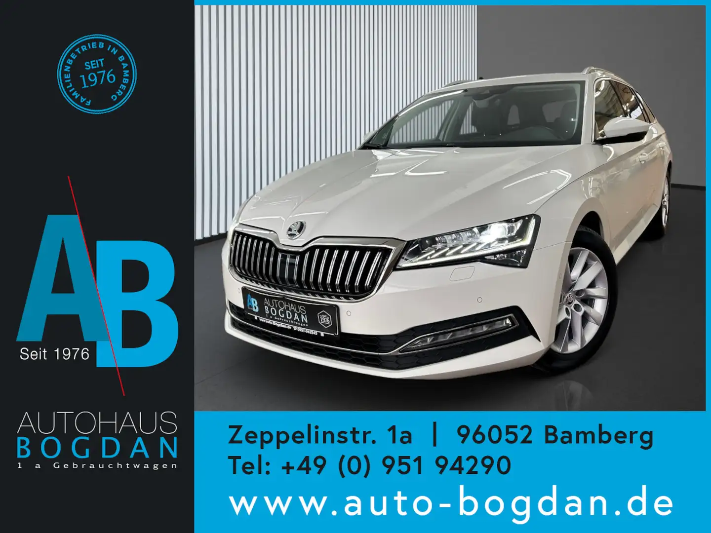 Skoda Superb Style Automatik dig.Cockpit*AHK*Leder*PDC Blanc - 1