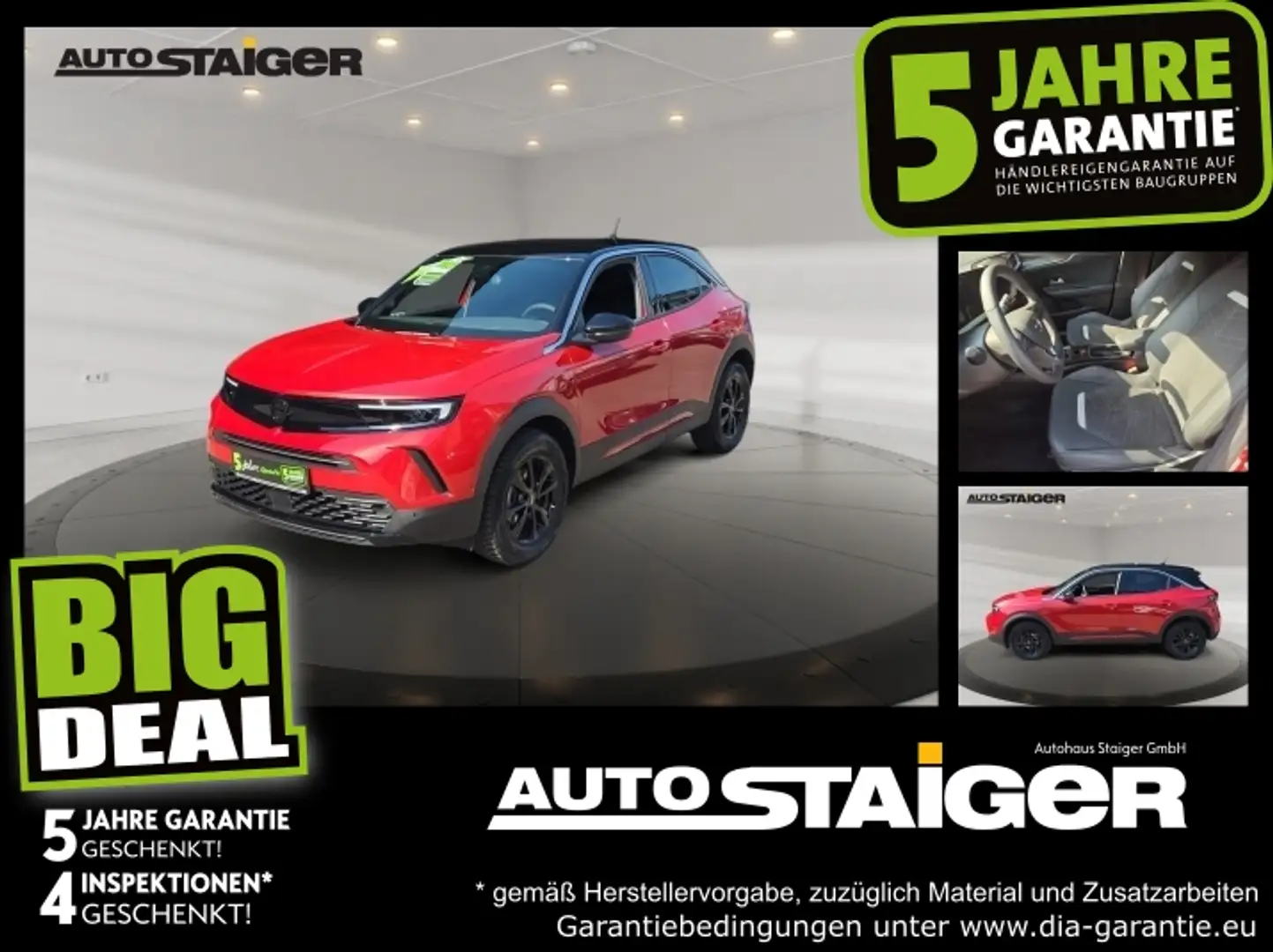 Opel Mokka 1.2 Turbo Allwetter*Winterpaket*Parksens. Rot - 1
