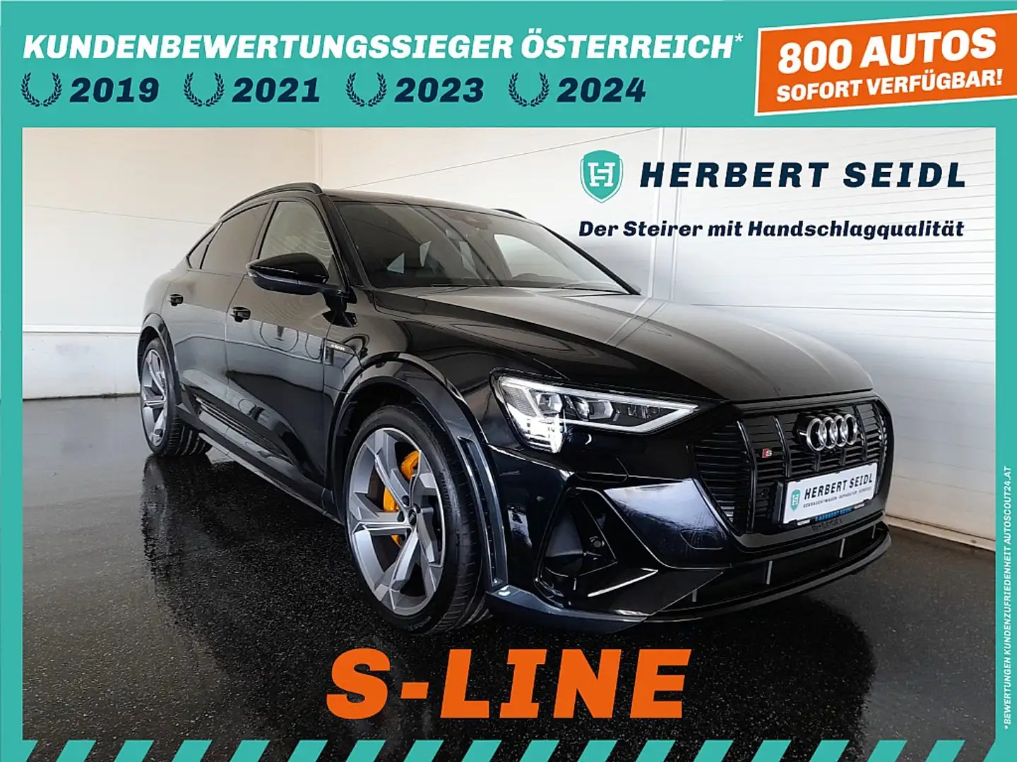 Audi e-tron 95 quattro S-LINE *NP: € 120.353,- / LEDER SPOR... Noir - 1