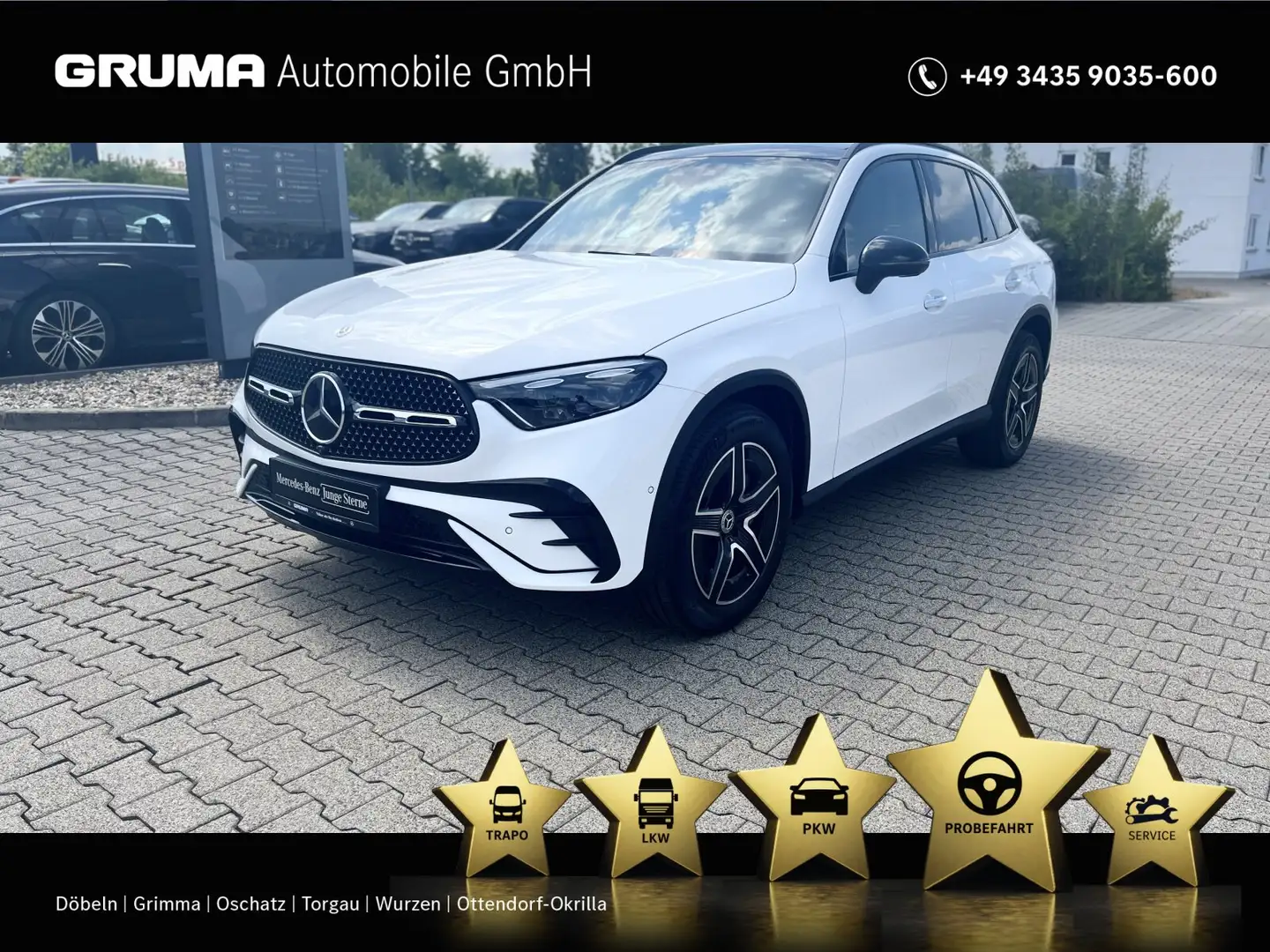 Mercedes-Benz GLC 300 GLC 300 d 4M AMG+PremiumPlus+AHK+DigiLight+Keyl. Weiß - 1