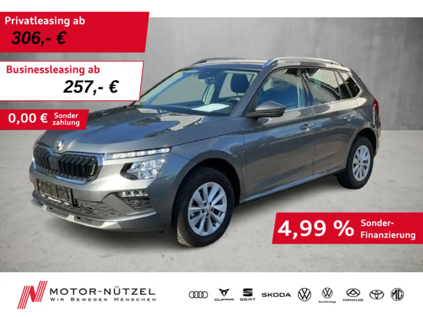 Skoda Kamiq 1.5 TSI DSG SELECTION LED+ACC+APP+SHZ+RFK Gris - 1