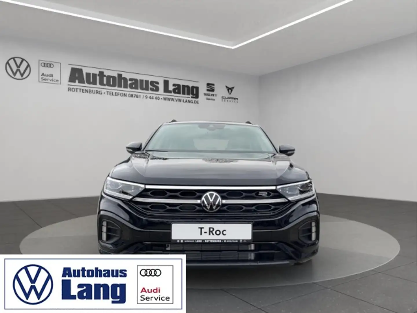 Volkswagen T-Roc 2.0 TSI DSG R-Line 4Mo AHK Black Style IQ.DRIVE 8- Schwarz - 1
