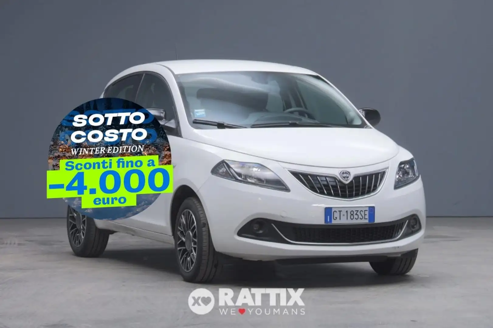 Lancia Ypsilon 1.0 Firefly Hybrid 70CV Platino Blanc - 1