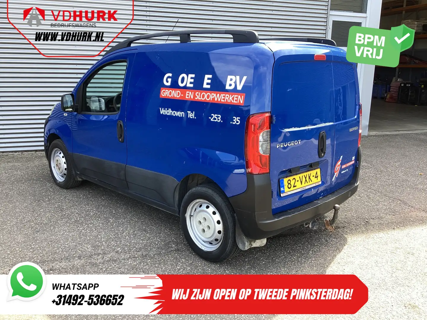 Peugeot Bipper 1.4 HDi EXPORT Rijdt prima/ Carkit/ Betimmerd/ Rad Blau - 2