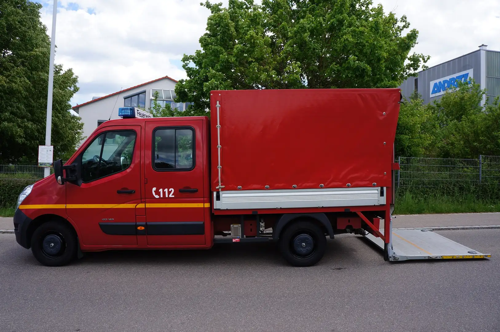 Renault MASTER PRITSCHE+PLANE**FEUERWEHR**DOKA=LBW=AHK Red - 1