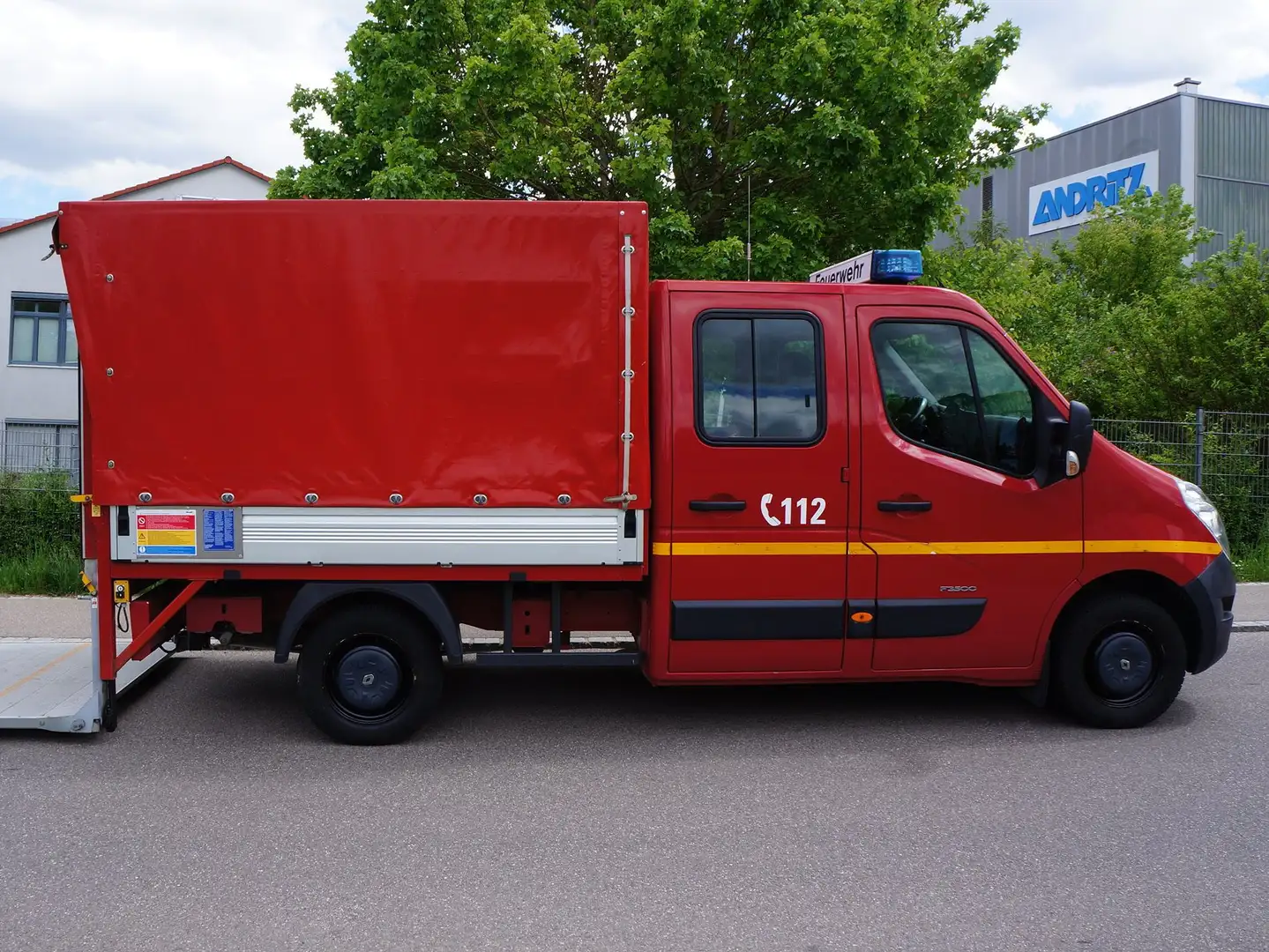 Renault MASTER PRITSCHE+PLANE**FEUERWEHR**DOKA=LBW=AHK Red - 2