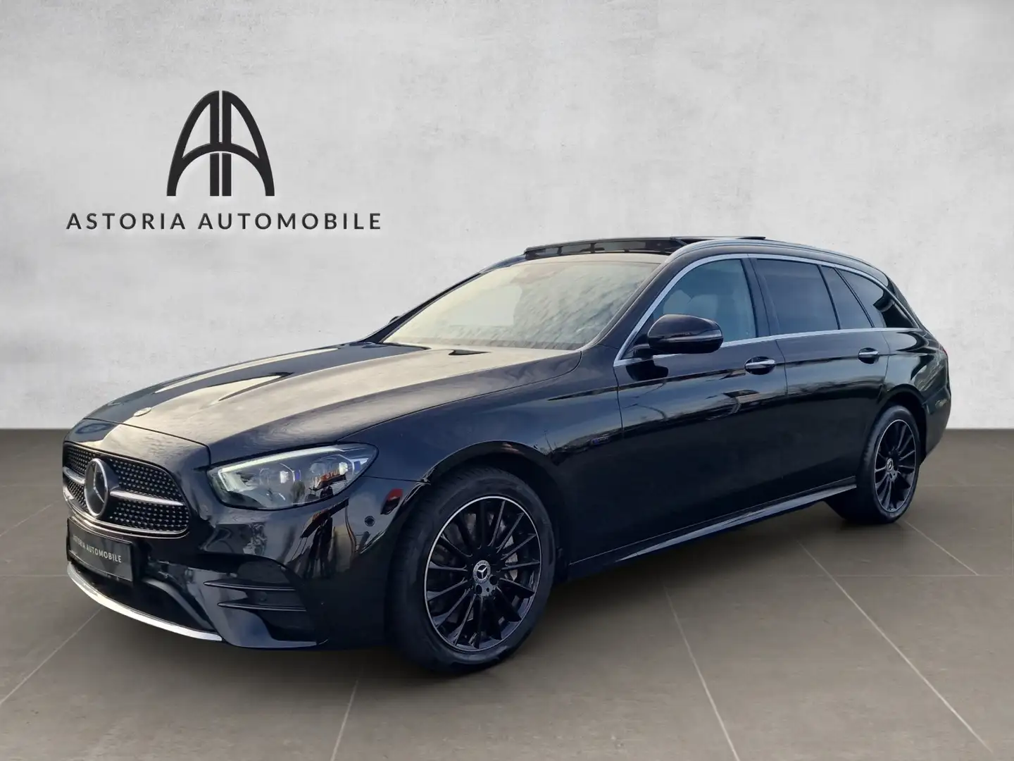 Mercedes-Benz E 300 de AMG-Line HuD Multibeam Pano Keyless Zwart - 1