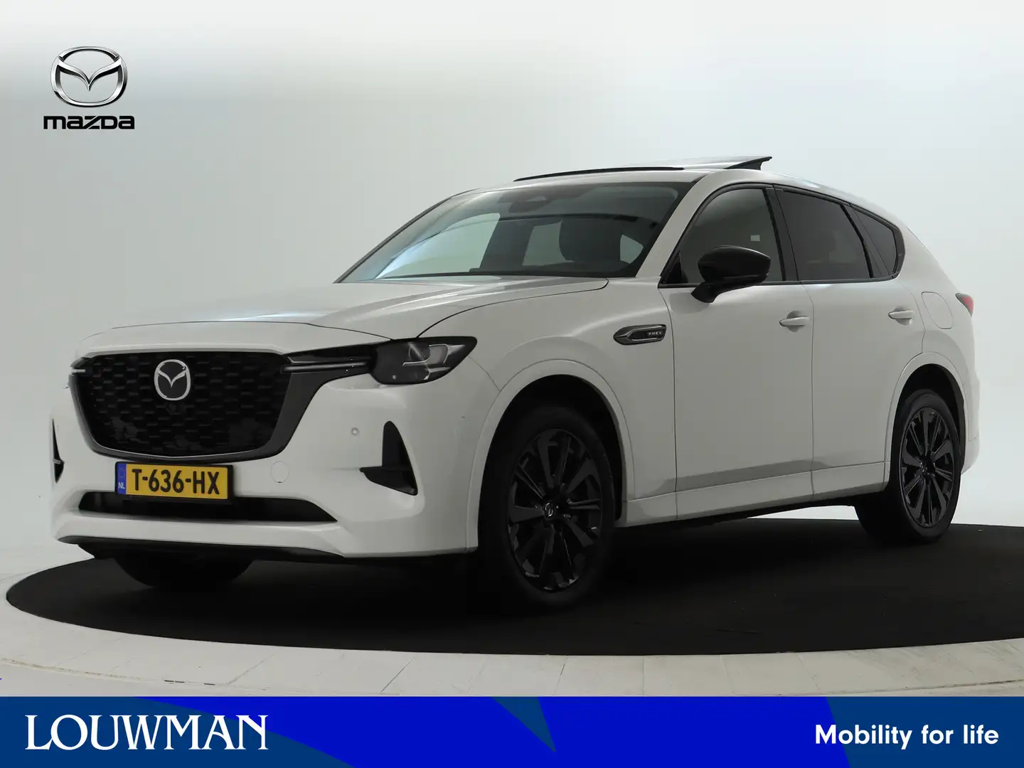 Mazda CX-60 2.5 e-SkyActiv PHEV Homura | Panoramadak | electri Blanc - 1