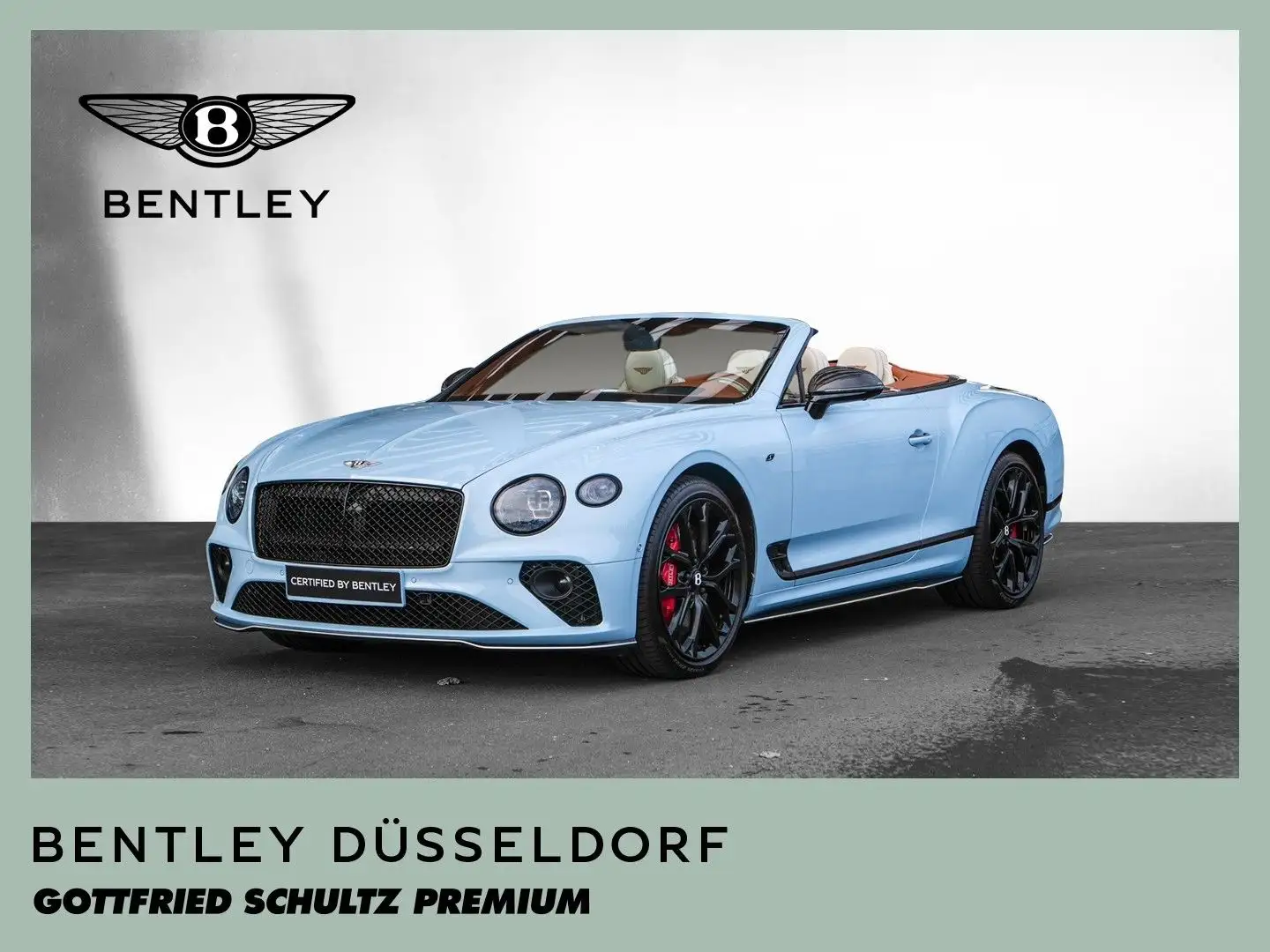 Bentley Continental GTC S V8 // BENTLEY DÜSSELDORF Bleu - 1
