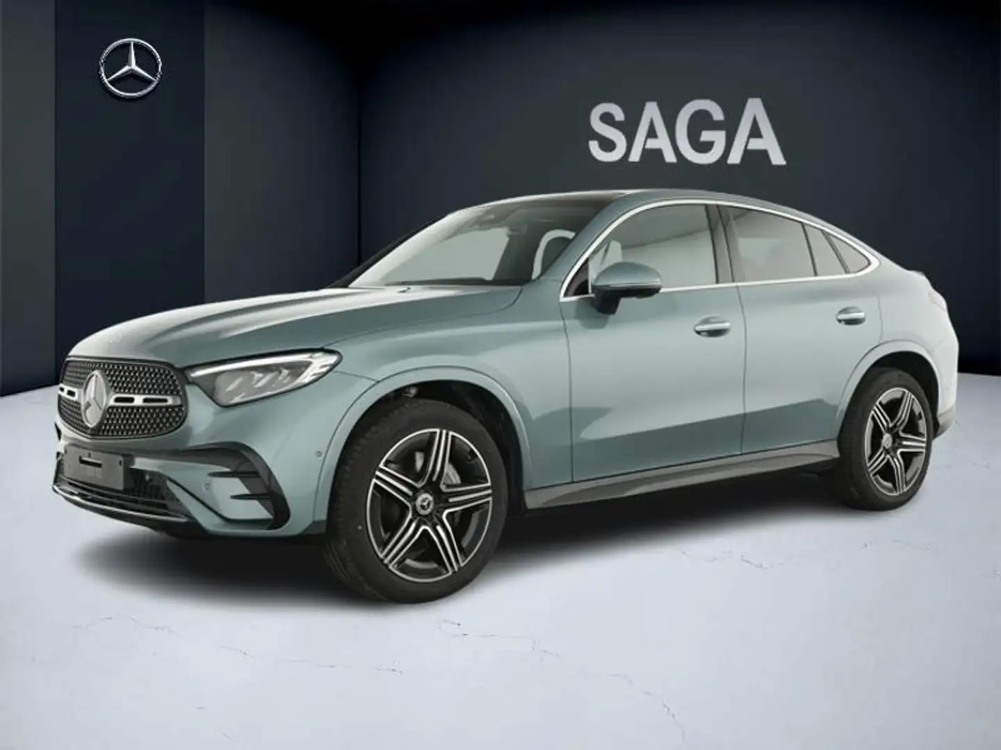 Mercedes-Benz GLC 300 300 d 4M Coupé AMG Attelage Grün - 1