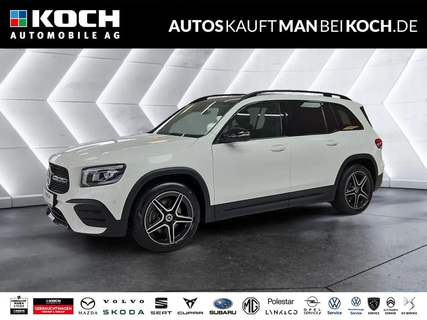Mercedes-Benz GLB 250 4Matic AMG PANO NAVI LEDER LED SPURPKT Weiß - 1