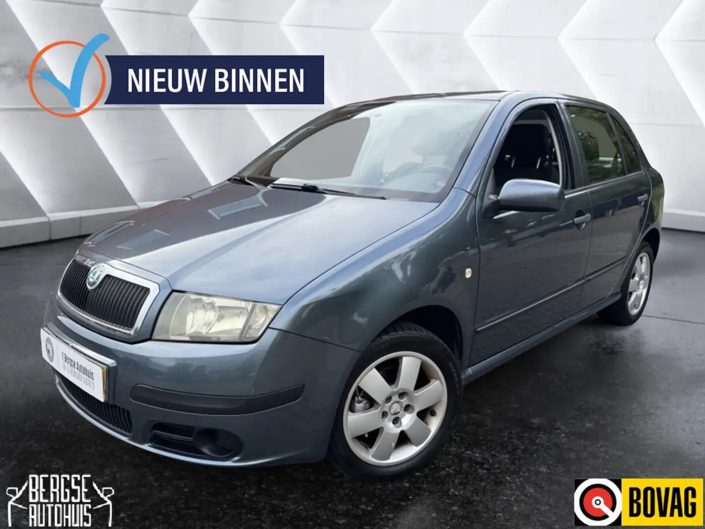 Skoda Fabia 1.4 16V Equipe Cruise Airco Lmv Bt Grijs - 1