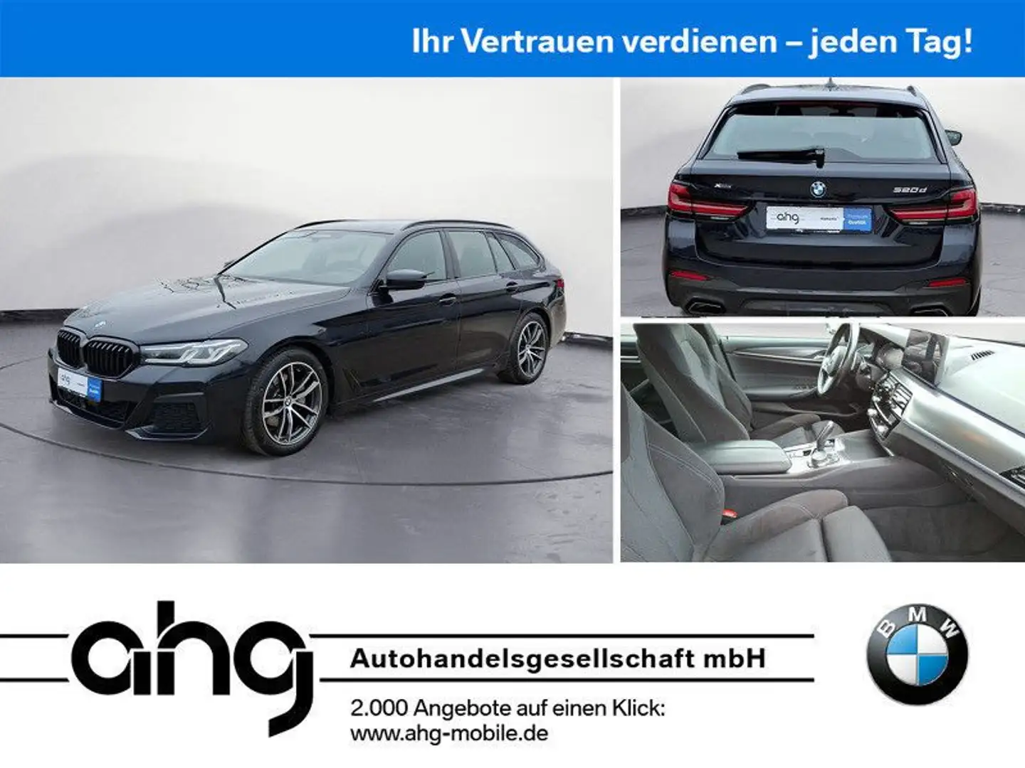 BMW 520 d xDrive Touring M-Sport *Shadow*Laser*Navi*K Schwarz - 1