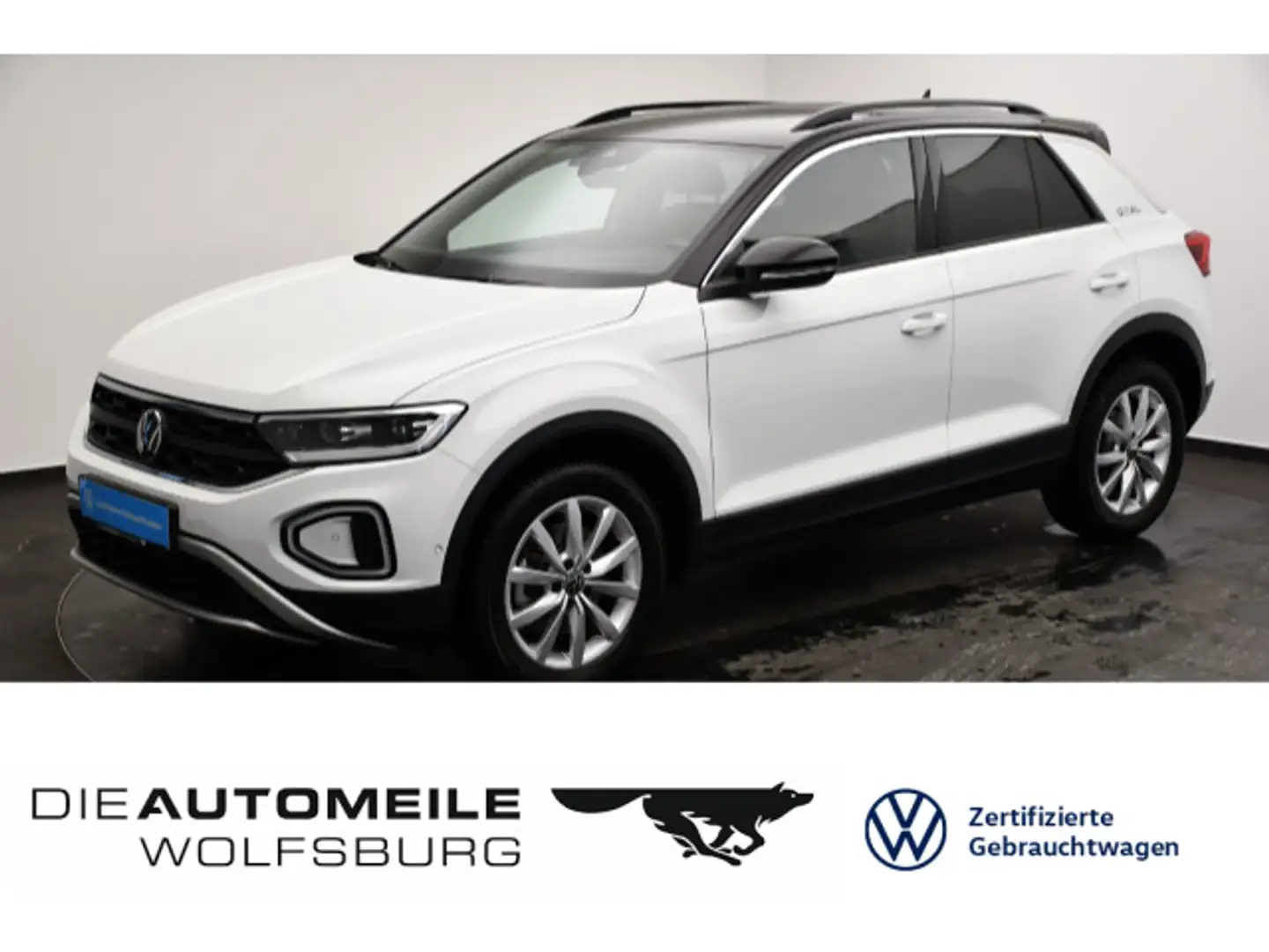 Volkswagen T-Roc 2.0 TDI DSG Goal LED+/ACC/AHK Weiß - 1