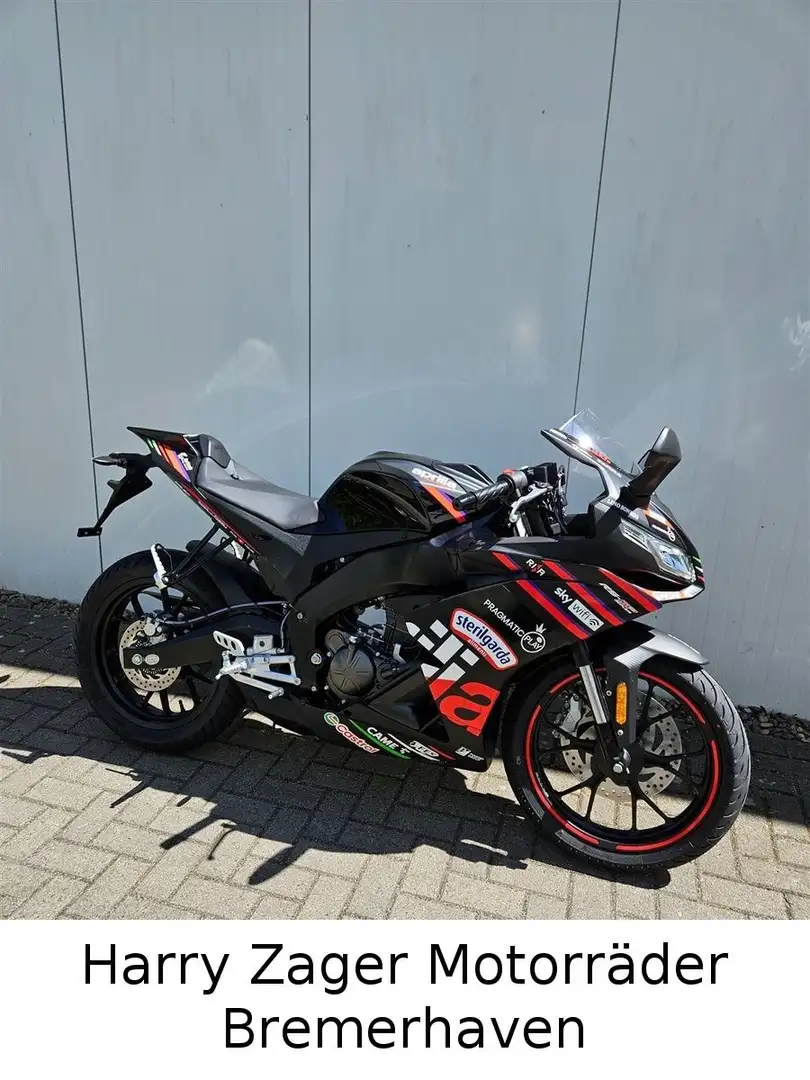 Aprilia RS 125 Replica sofort lieferbar! Vom Чорний - 1